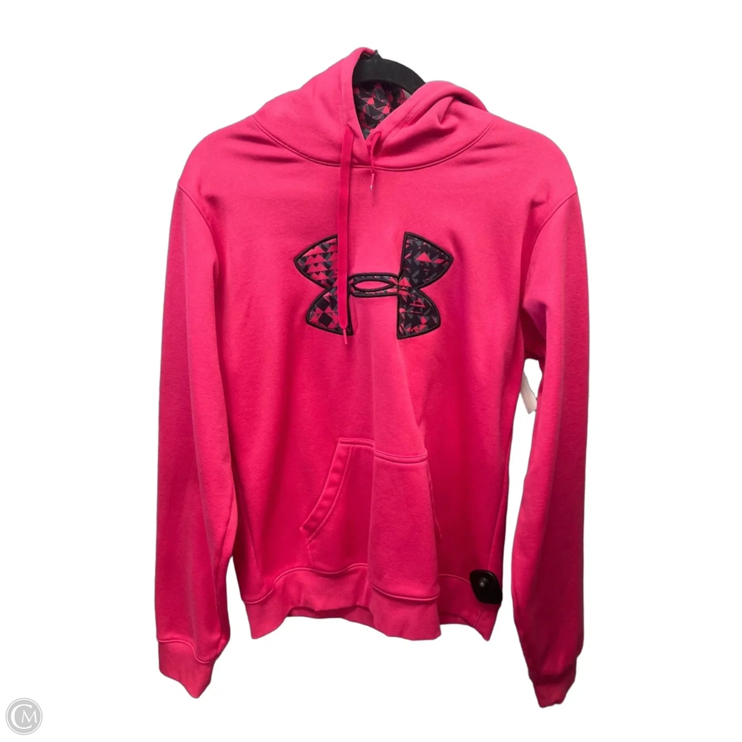 Athletic Sweatshirt Hoodie By Under Armour In Pink, Size: M