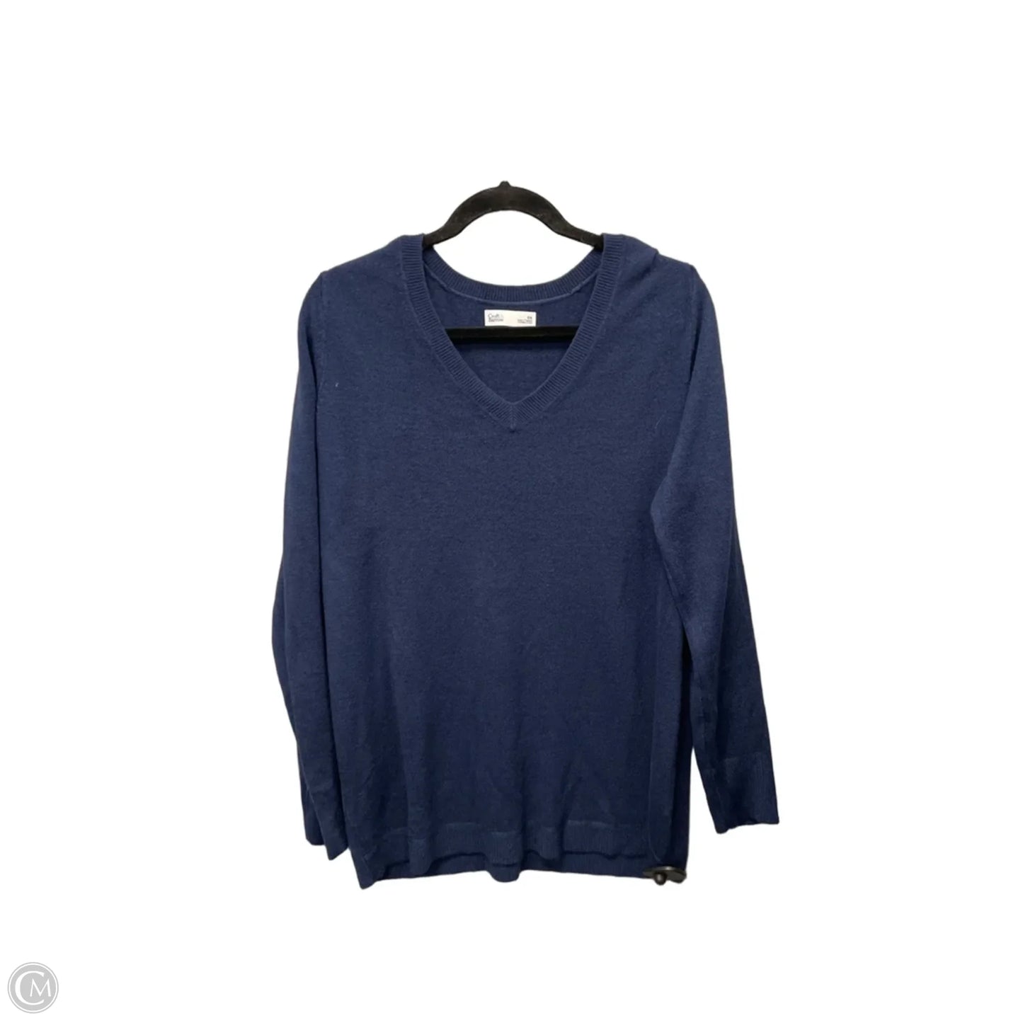 Top Long Sleeve By Croft And Barrow In Navy, Size: Xl