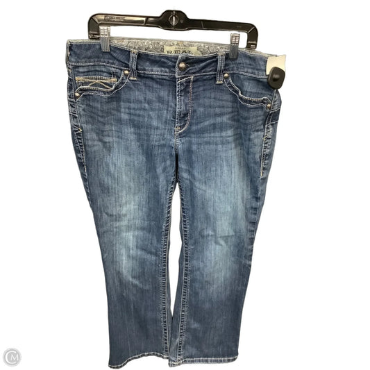 Jeans Straight By Ariat In Blue Denim, Size: 14