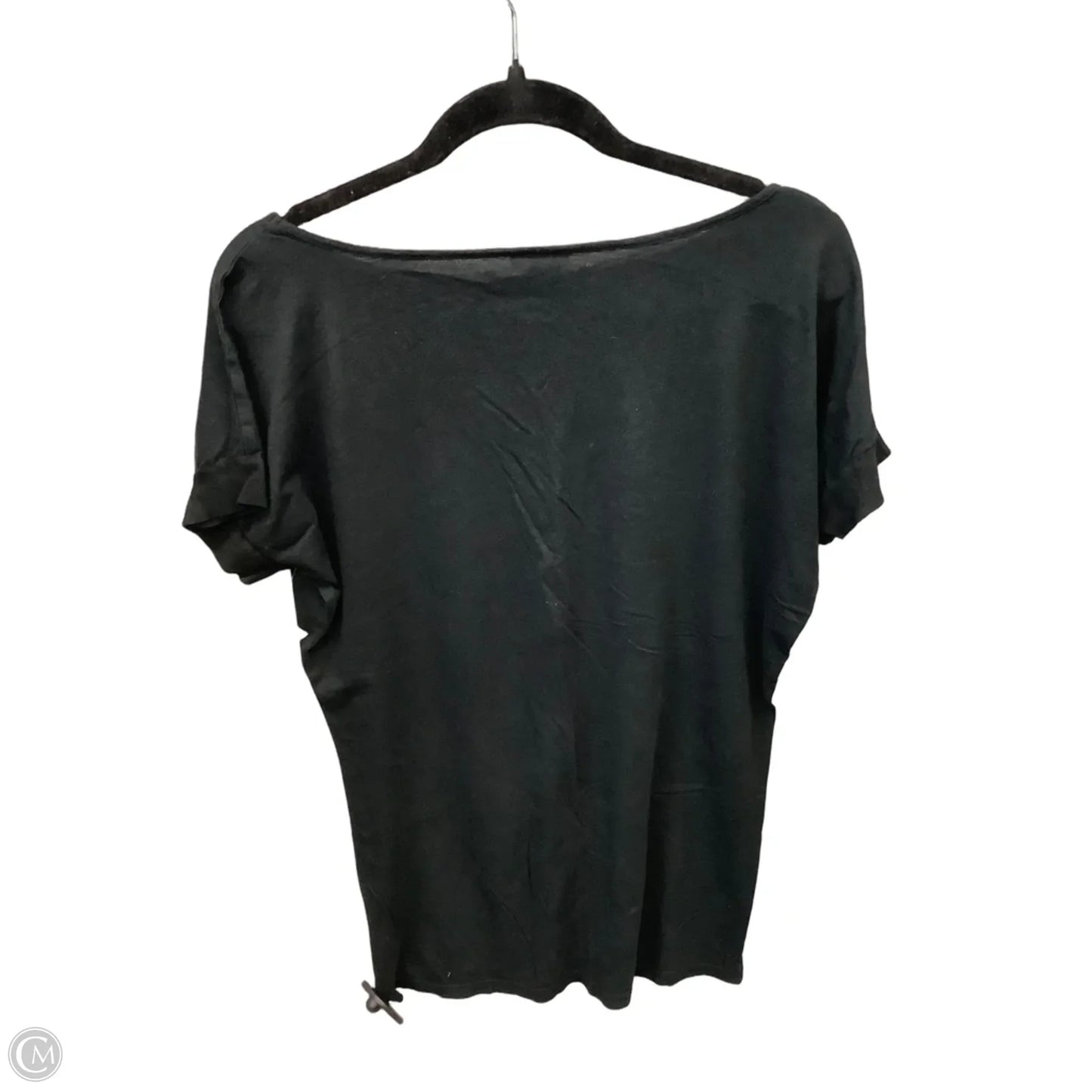 Top Short Sleeve By Ann Taylor In Black, Size: M