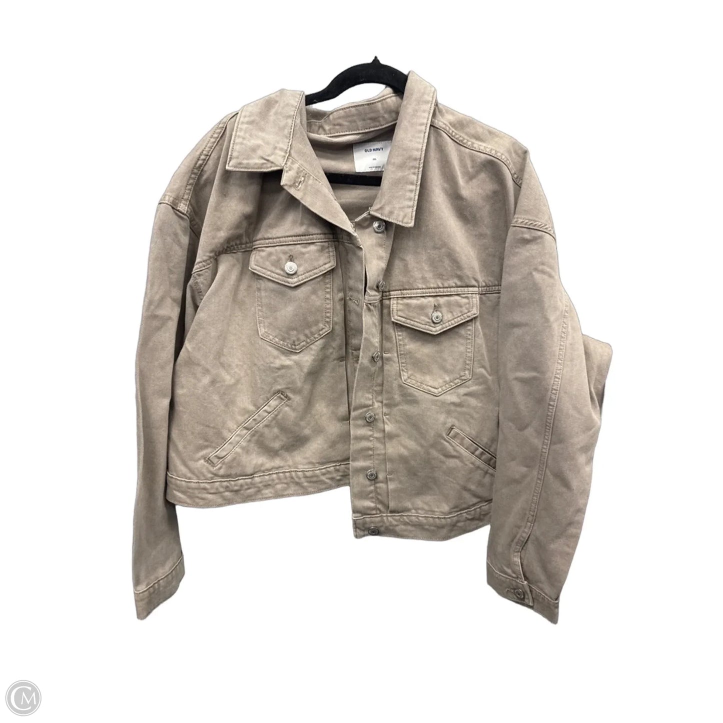 Jacket Denim By Old Navy In Grey, Size: Xxl