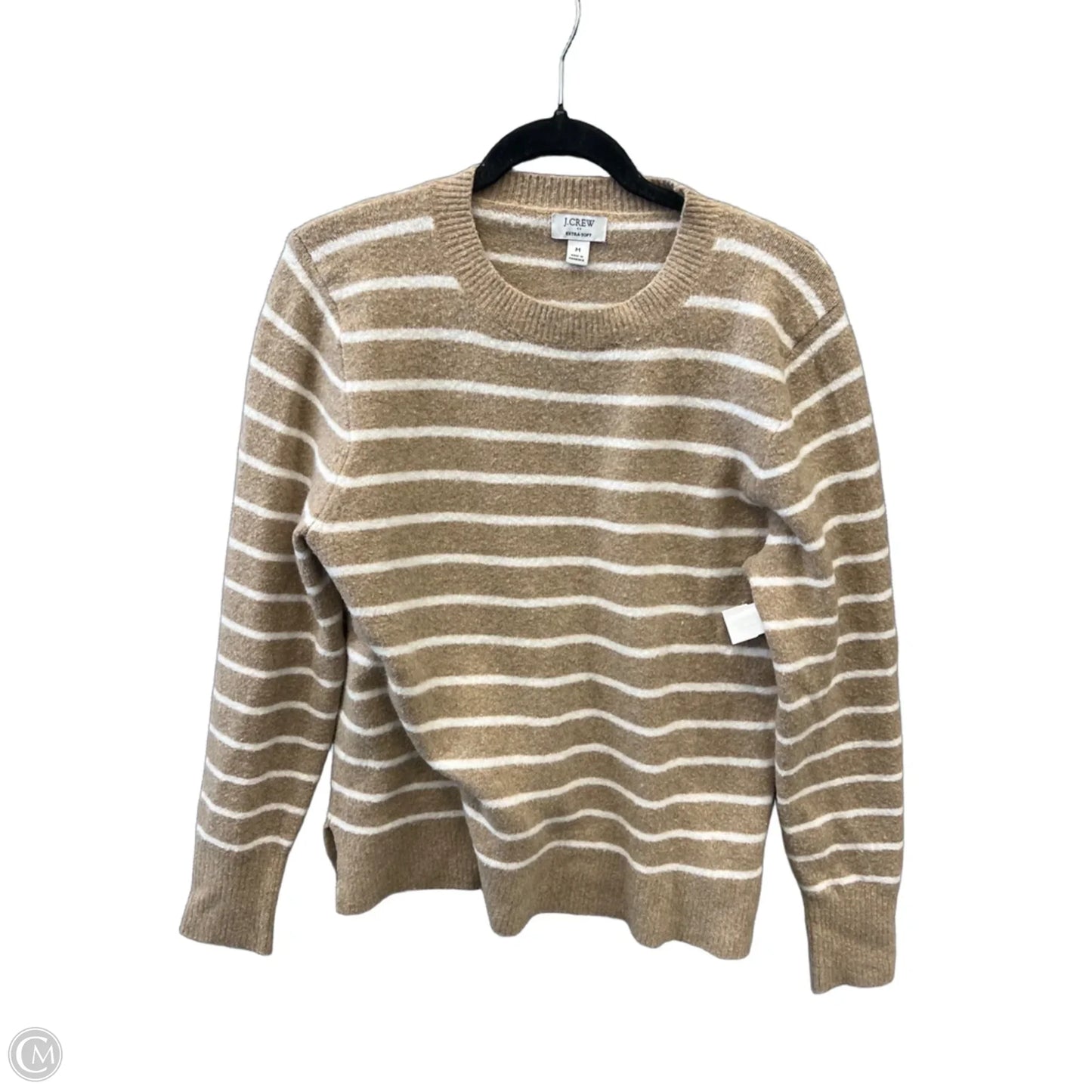Sweater By J. Crew In Brown & White, Size: M