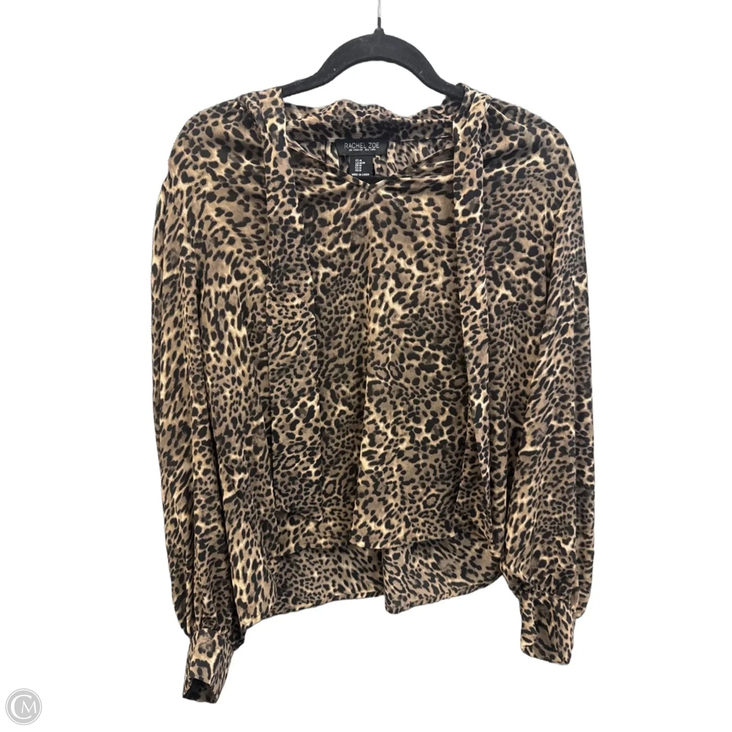 Top Long Sleeve By Rachel Zoe In Animal Print, Size: M