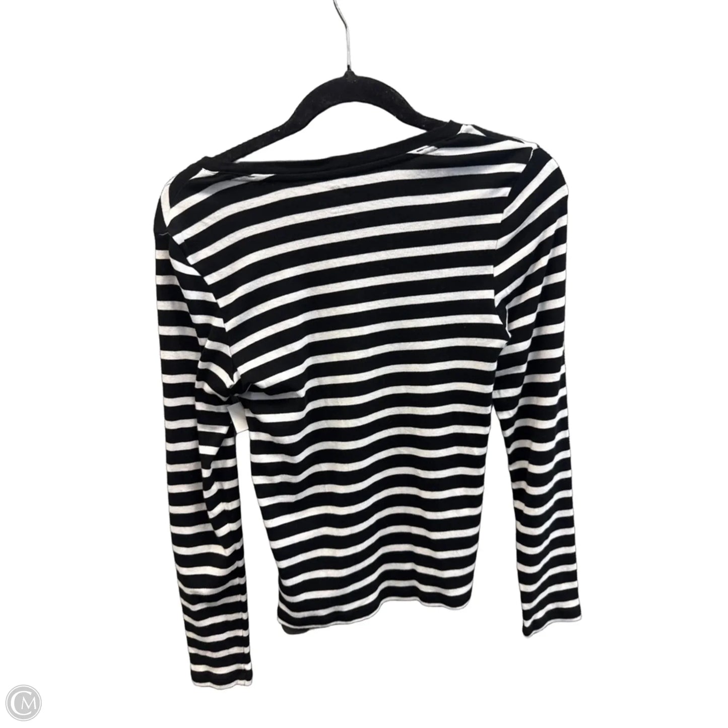 Top Long Sleeve By Gap In Striped Pattern, Size: M