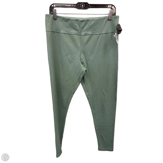 Athletic Leggings By Danskin In Green, Size: Xl