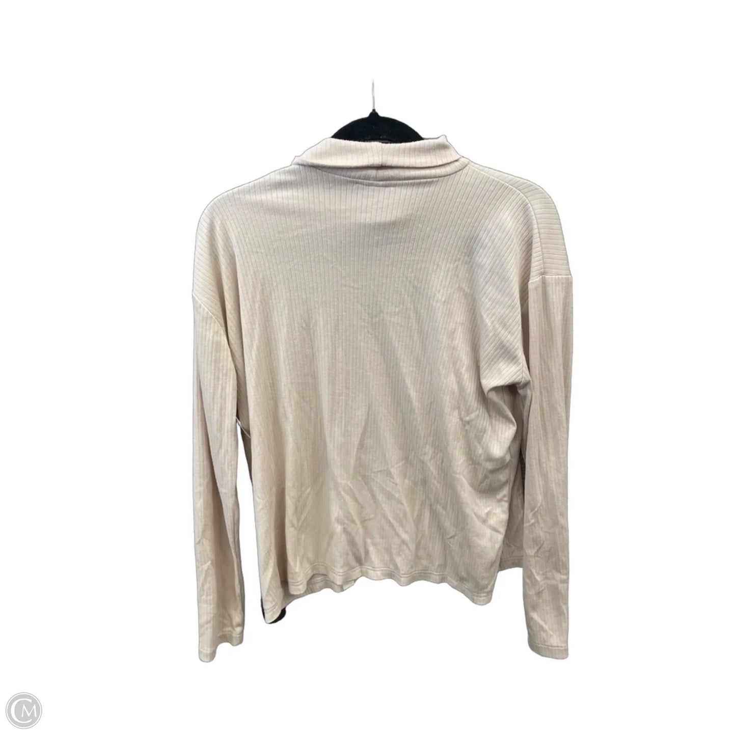 Top Long Sleeve By Clothes Mentor In Cream, Size: L