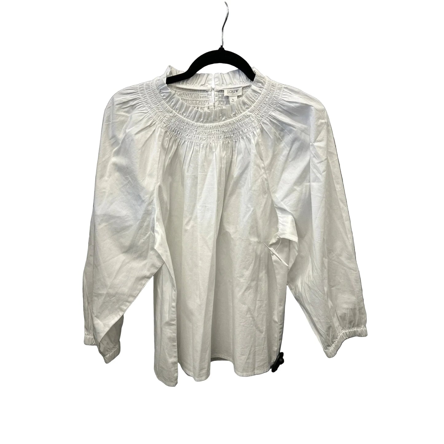 Top Long Sleeve By J. Crew In White, Size: L