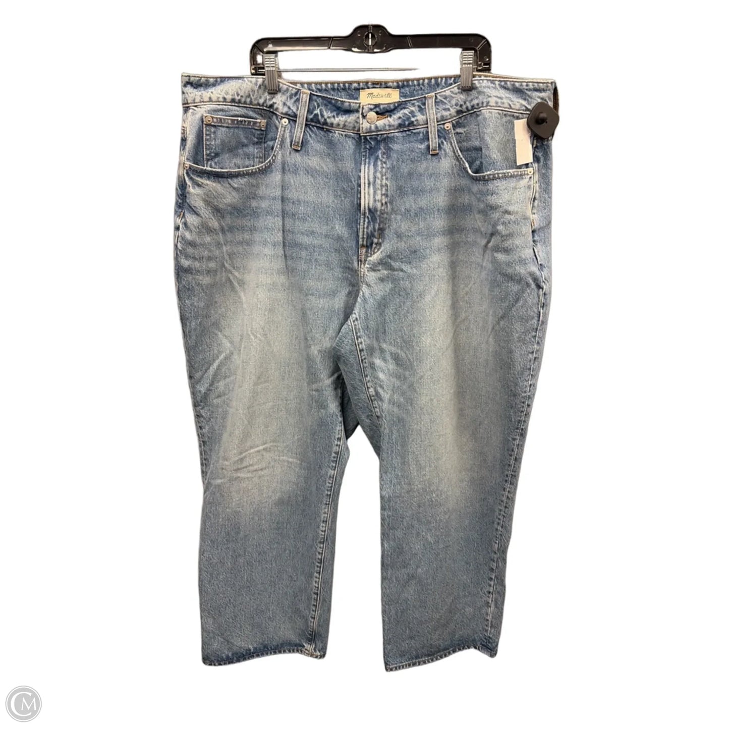 Jeans Wide Leg By Madewell In Blue Denim, Size: 20