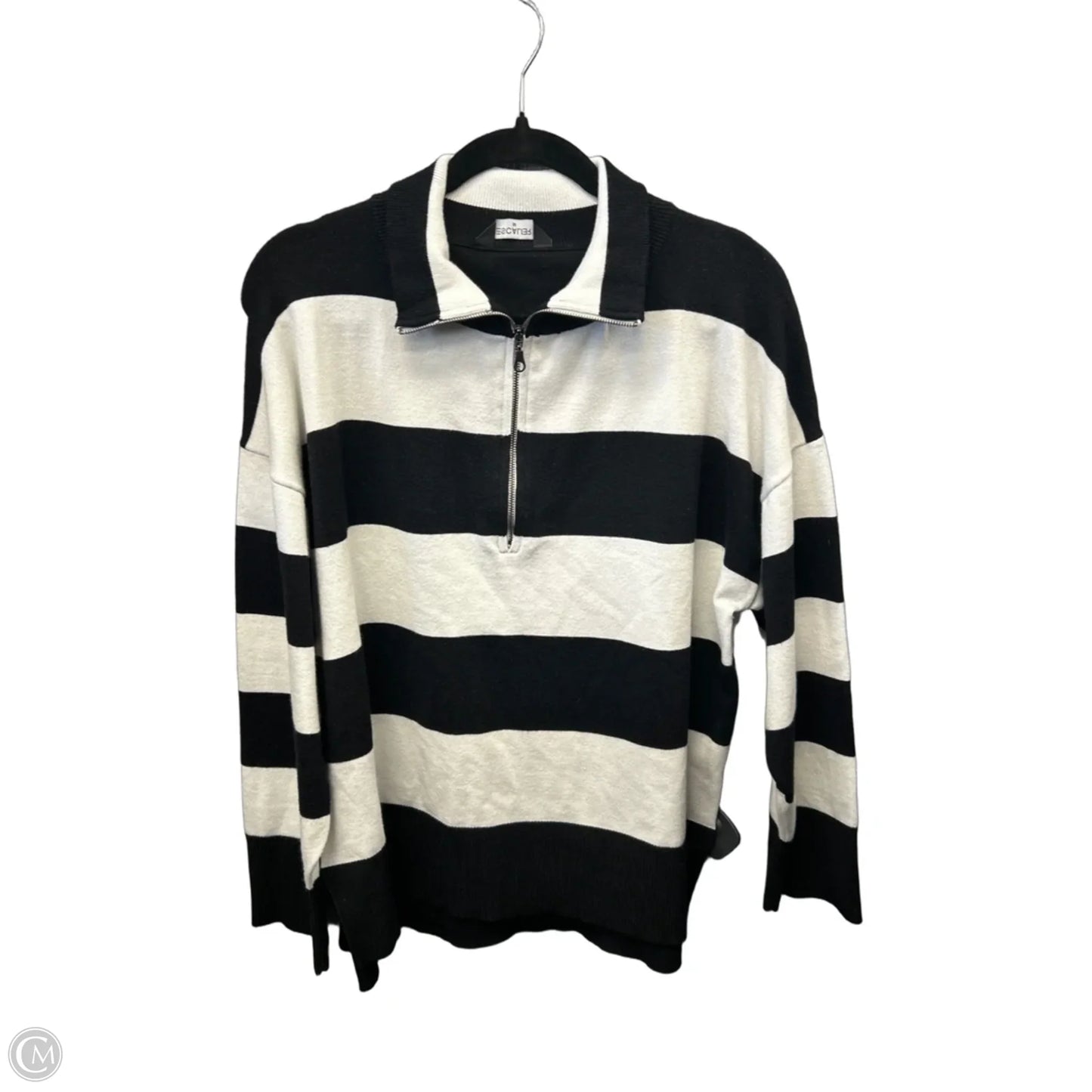 Sweater By Clothes Mentor In Striped Pattern, Size: M