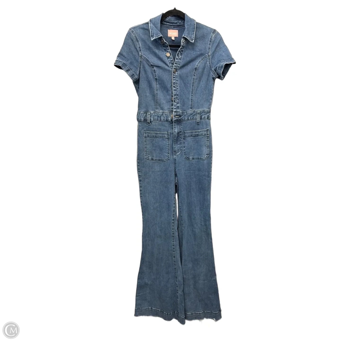 Jumpsuit By Mumu In Blue Denim, Size: M