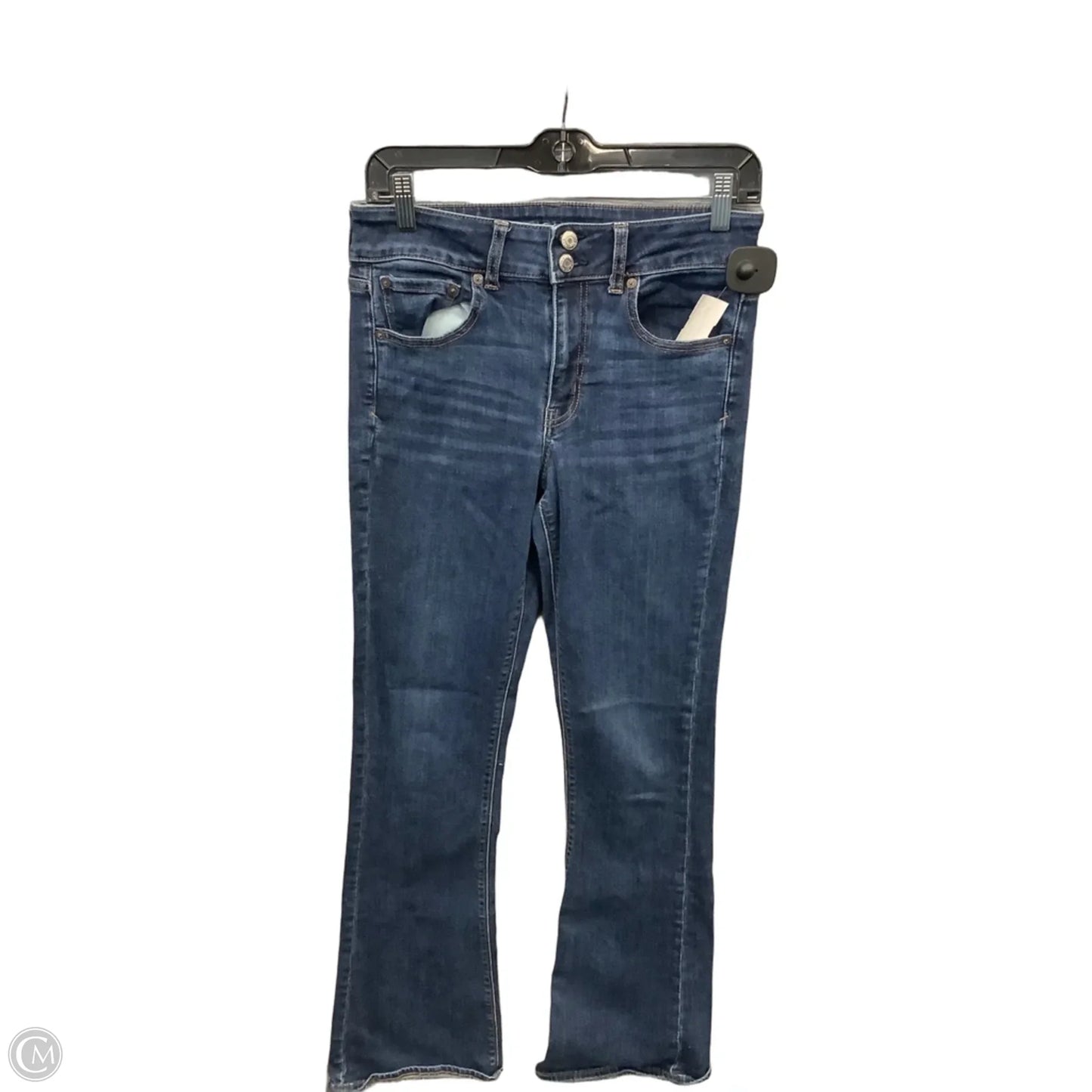 Jeans Boot Cut By American Eagle In Blue Denim, Size: 8