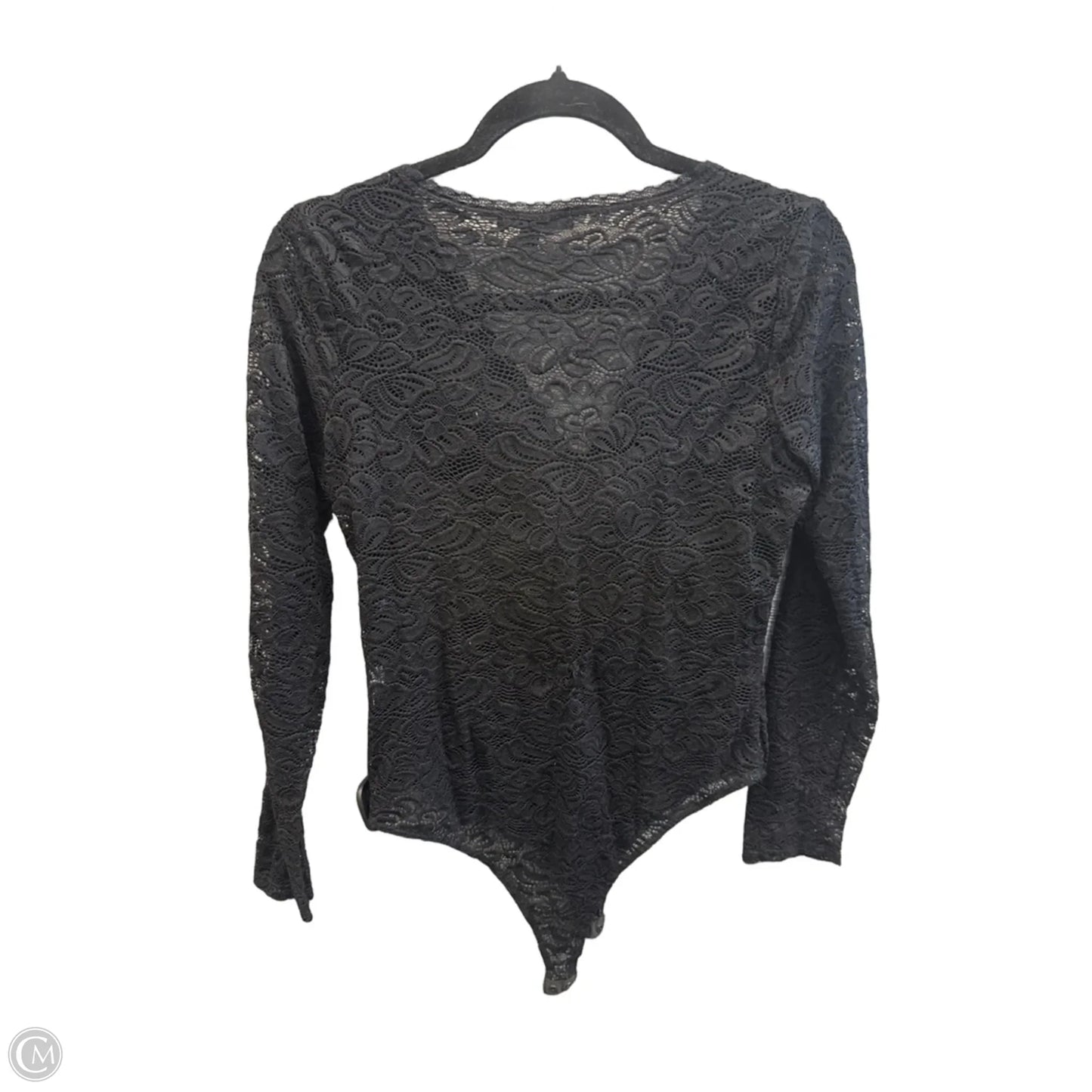 Top Long Sleeve By Haute Monde In Black, Size: L