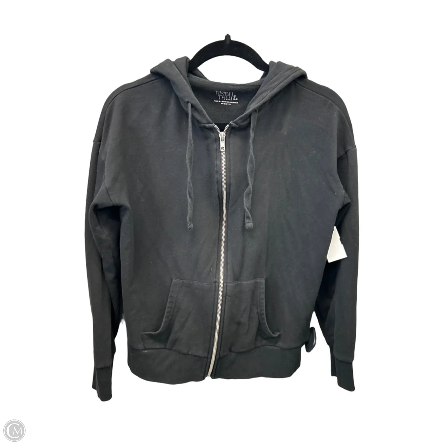 Top Long Sleeve By Time And Tru In Black, Size: S