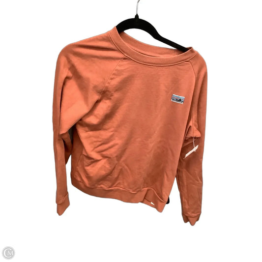 Sweatshirt Crewneck By Patagonia In Orange, Size: Xs
