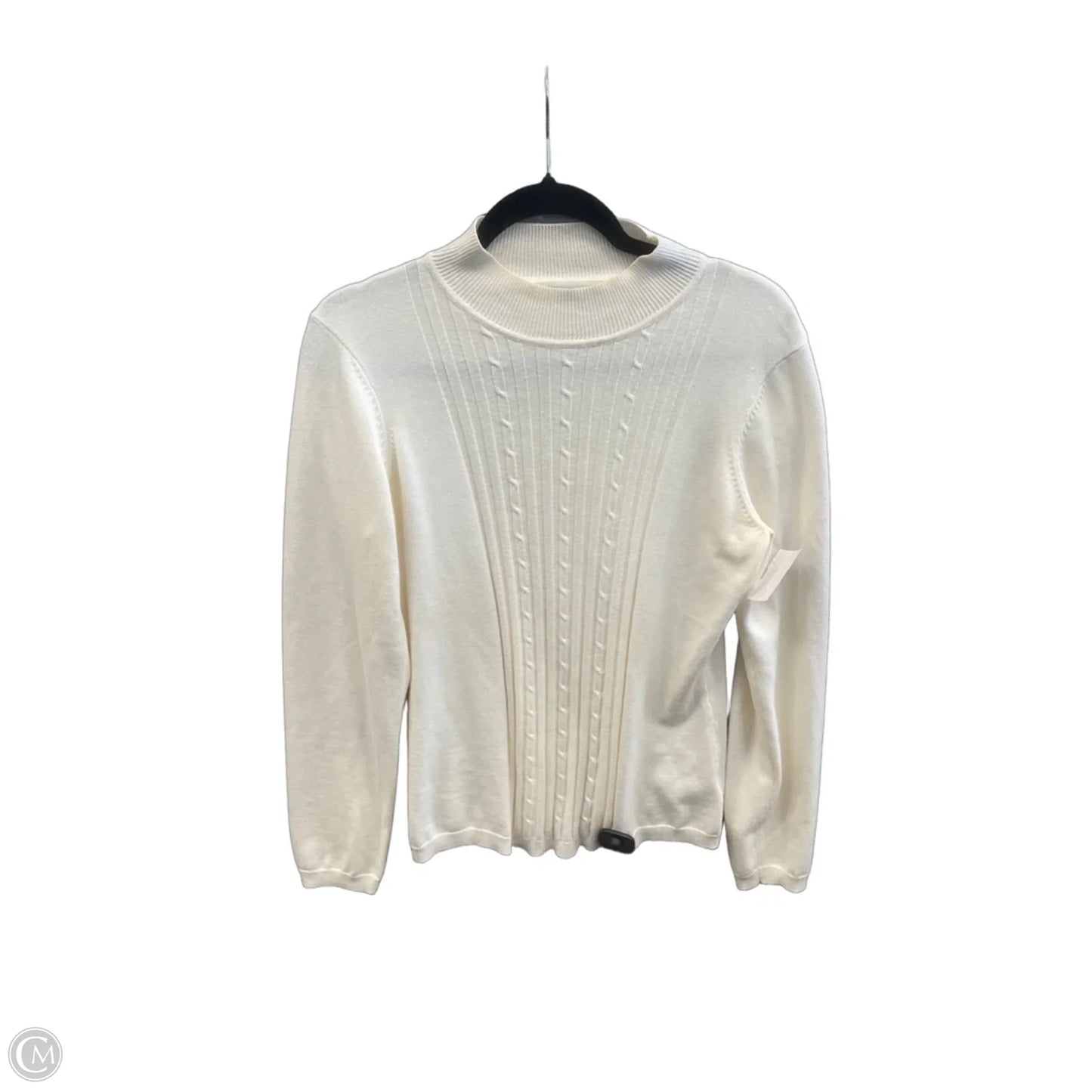 Sweater By Van Heusen In Cream, Size: M