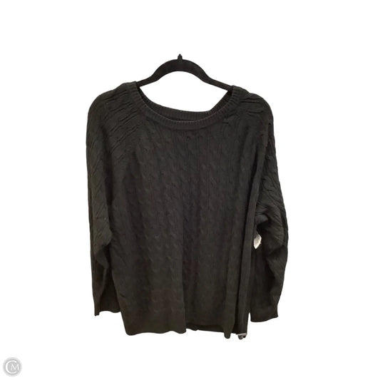 Sweater By Croft And Barrow In Black, Size: 2x