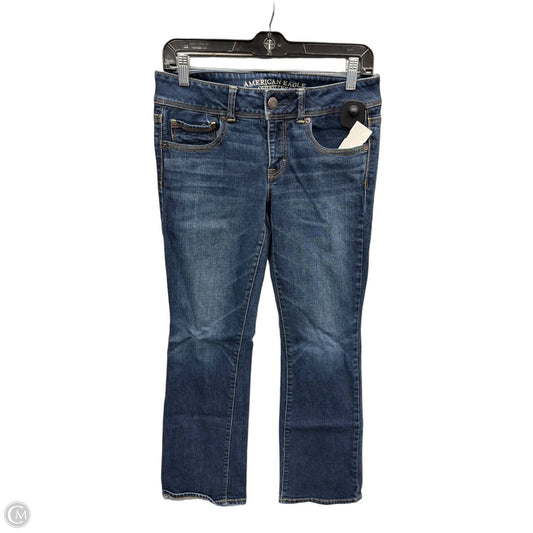 Jeans Boot Cut By American Eagle In Blue Denim, Size: 8
