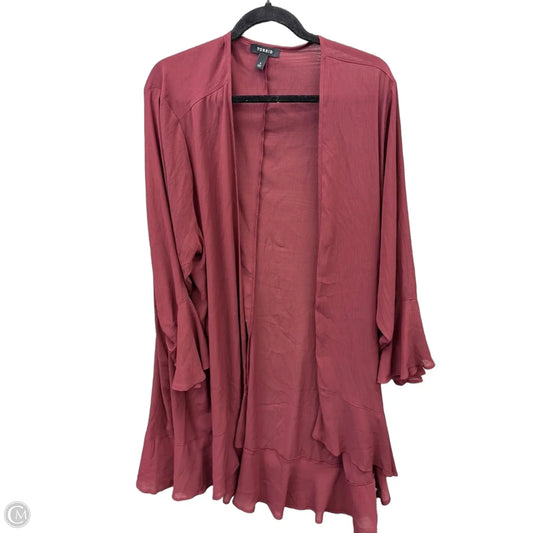 Cardigan By Torrid In Red, Size: 3x
