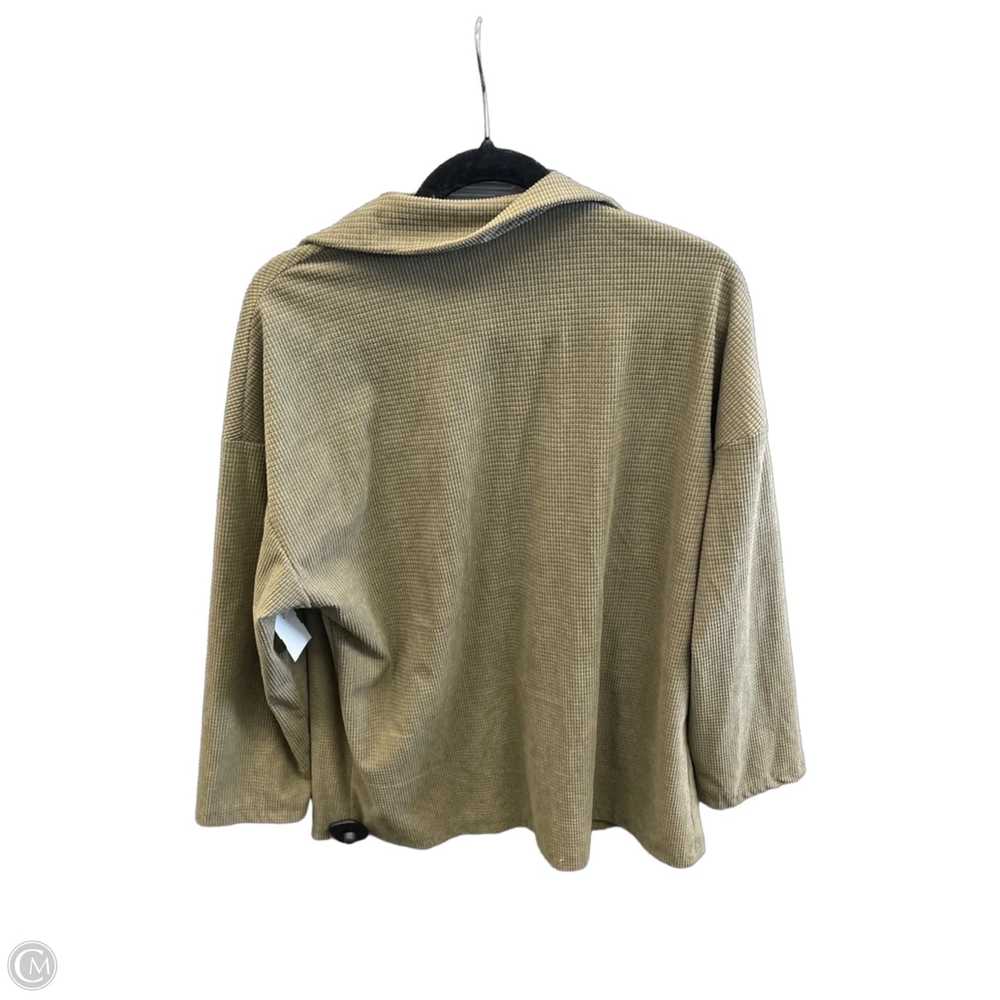 Jacket Shirt By Emery Rose In Green, Size: M