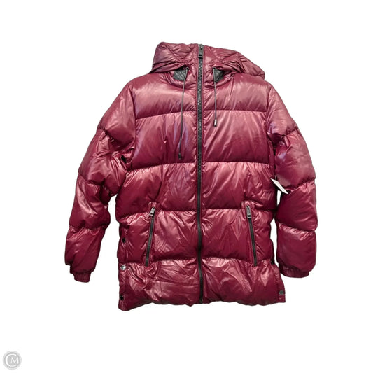 Coat Puffer & Quilted By Michael By Michael Kors In Red, Size: M