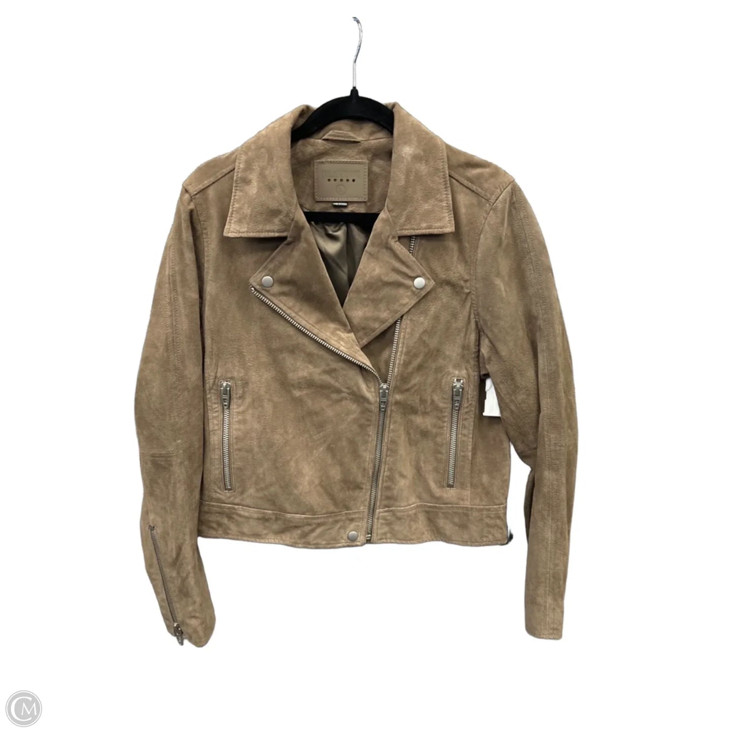 Jacket Moto By Blanknyc In Taupe, Size: L