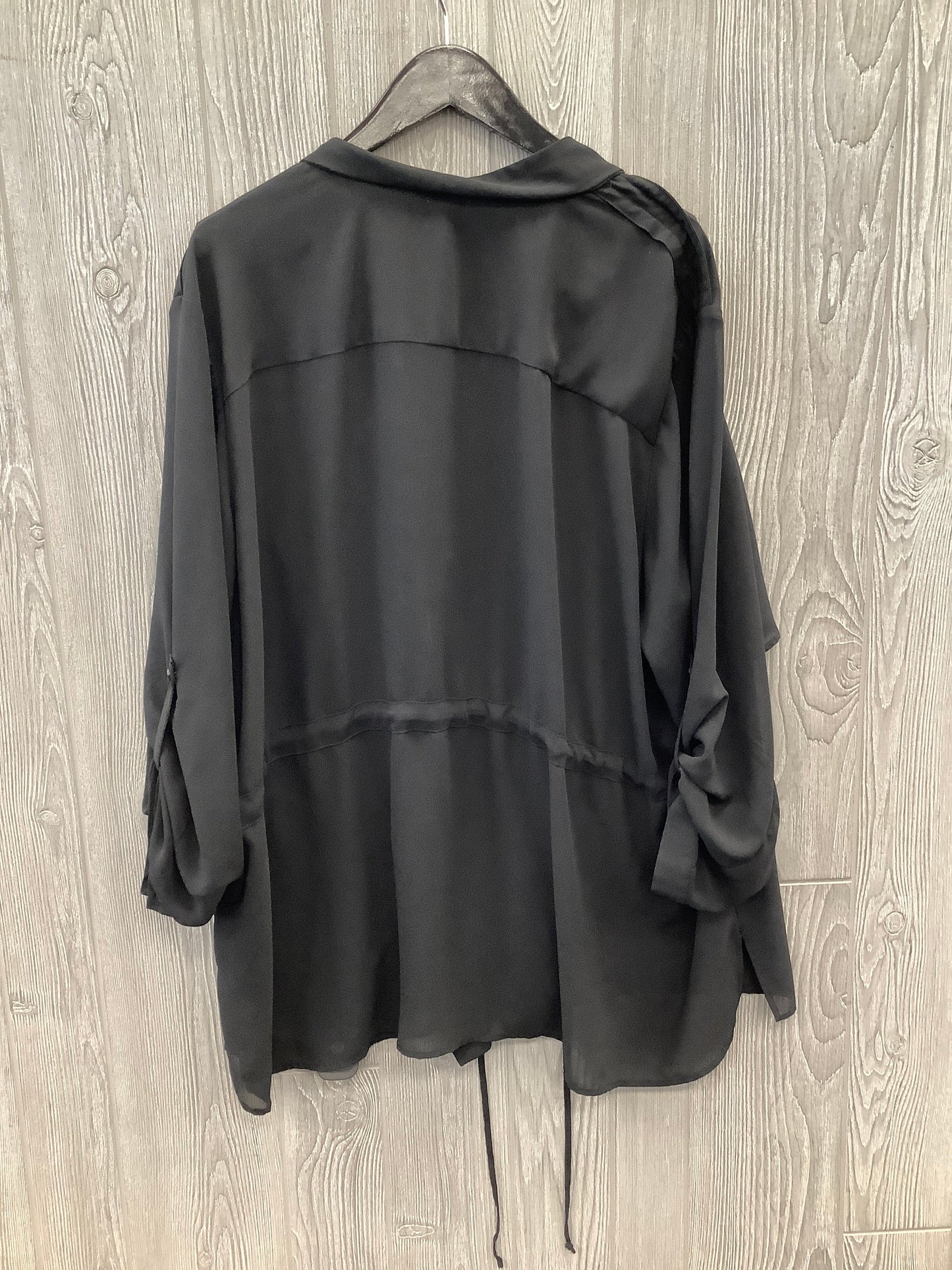 Black Top Long Sleeve Cj Banks, Size 3x