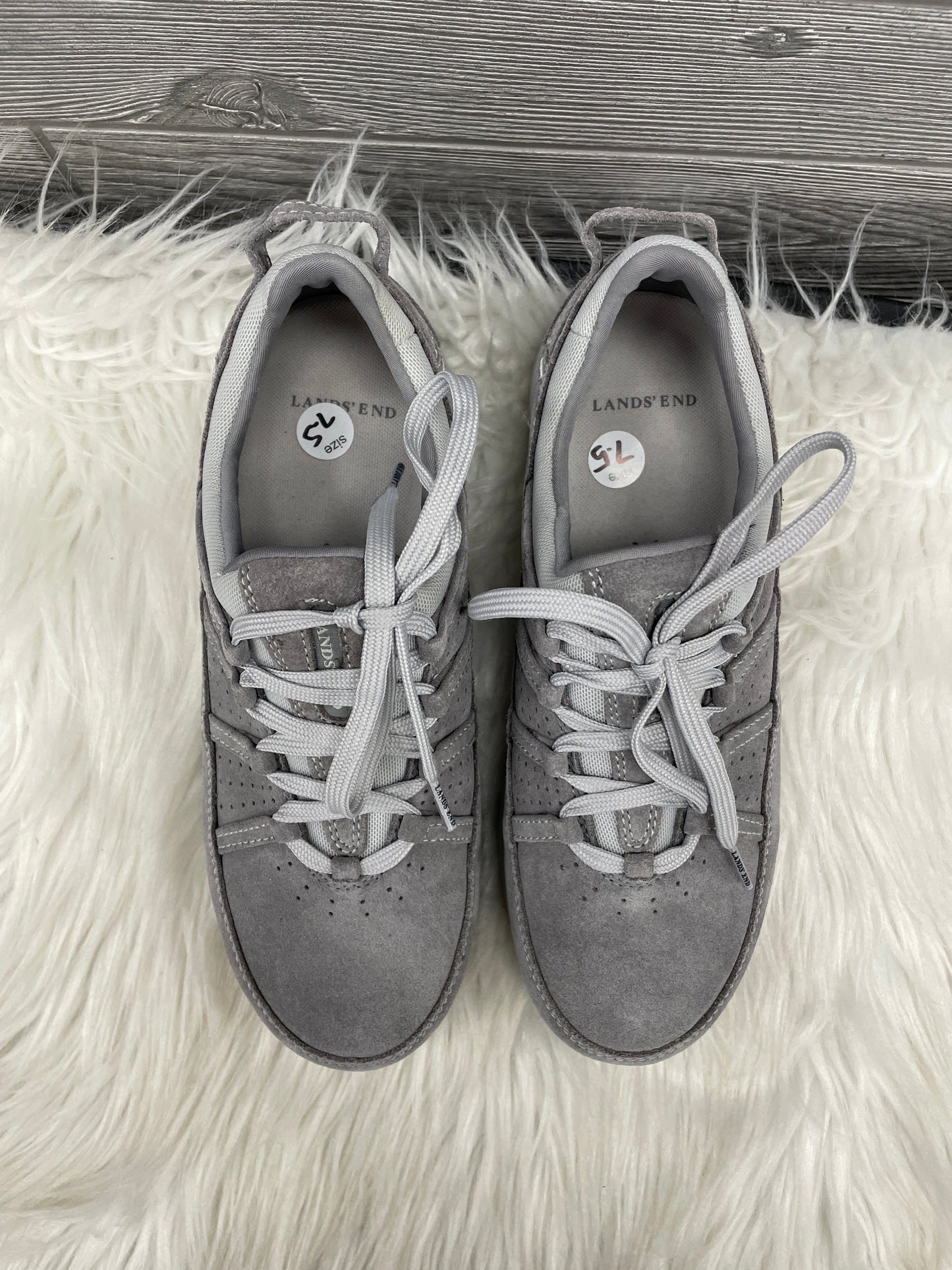 Shoes Athletic By Lands End In Grey, Size: 7.5