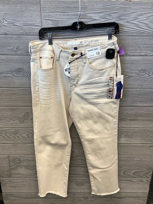 Cream Jeans Straight It, Size 12