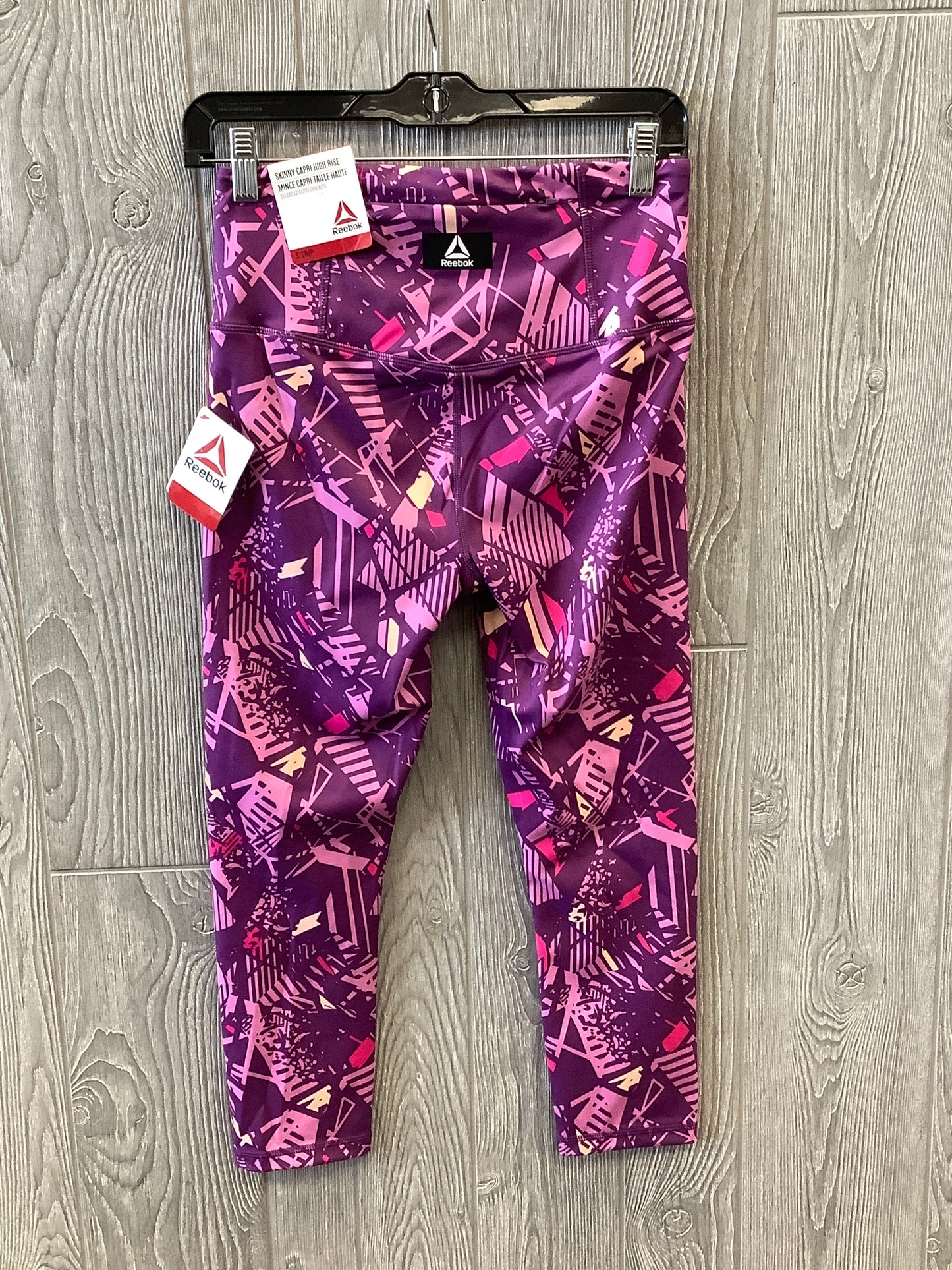 Purple Athletic Capris Reebok, Size S