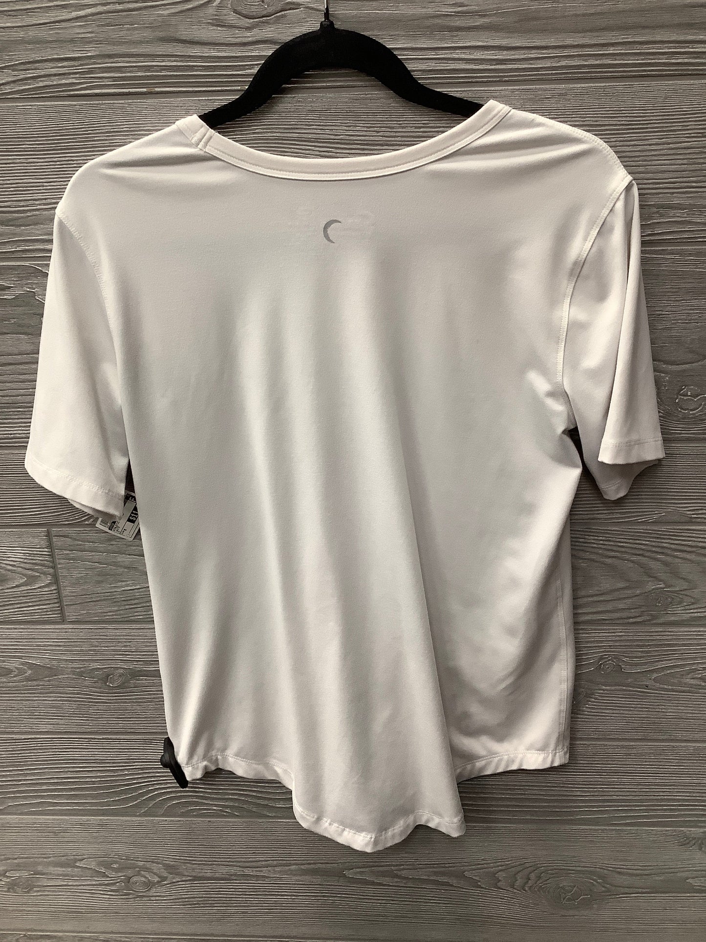 Athletic Top Short Sleeve By Zyia In White, Size: M