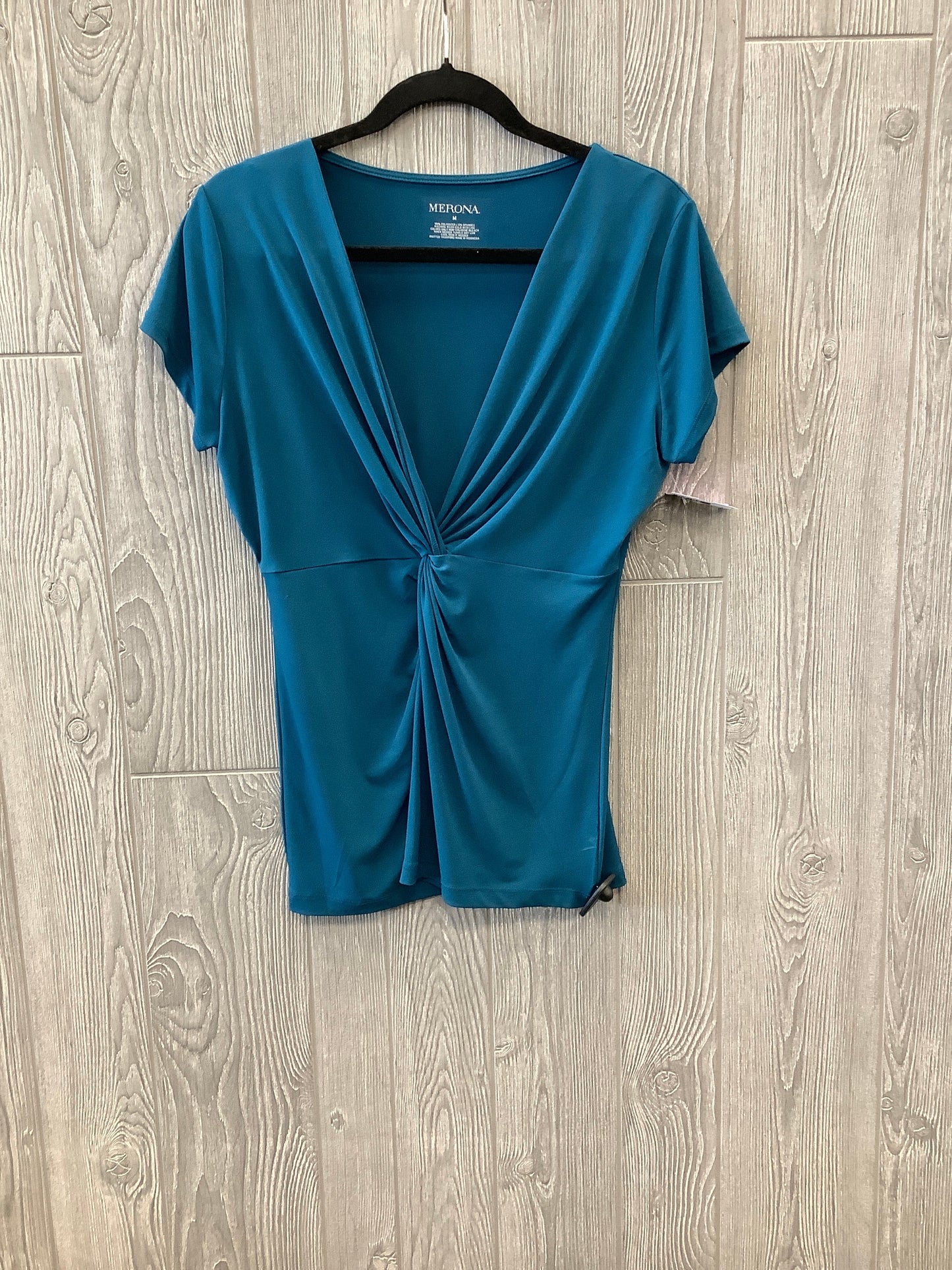 Blue Top Short Sleeve Merona, Size M