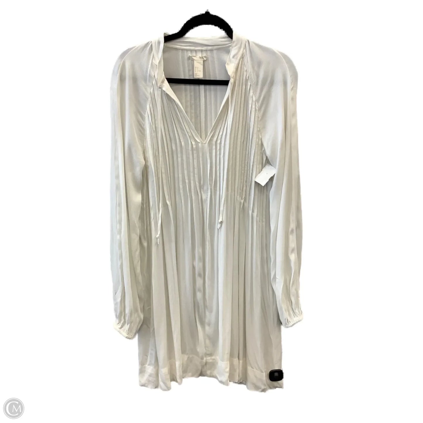 Dress Casual Midi By H&m In White, Size: S