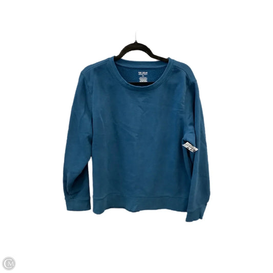 Athletic Top Long Sleeve Crewneck By Tek Gear In Blue, Size: Xl