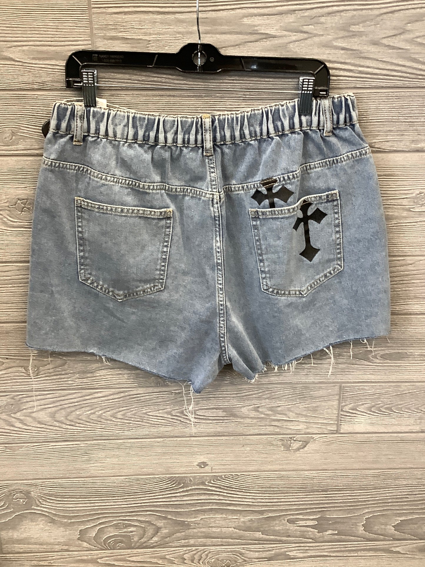 Shorts By Shein In Blue Denim, Size: 18