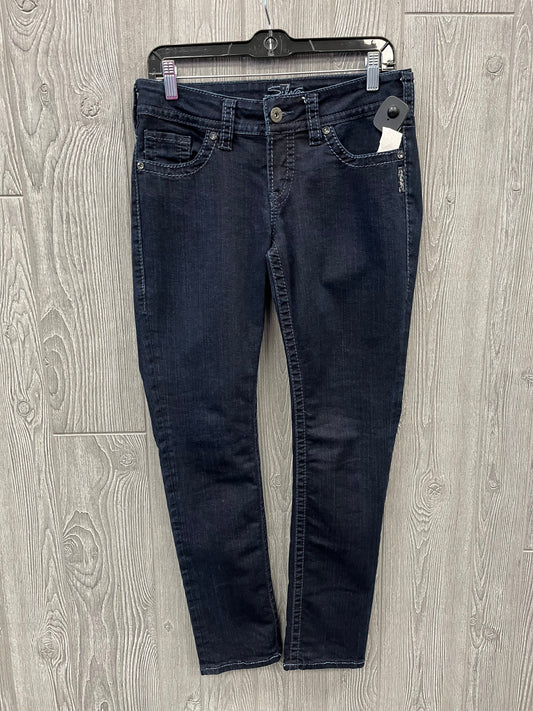 Jeans Skinny By Silver In Blue Denim, Size: 6