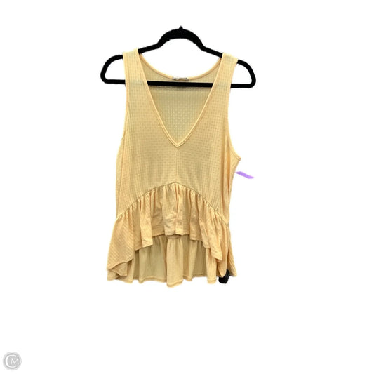 Top Sleeveless By Altard State In Yellow, Size: M