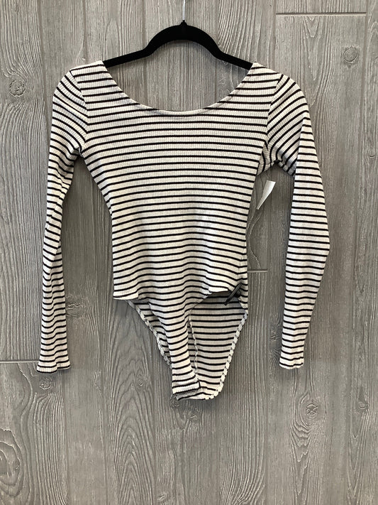 Striped Pattern Bodysuit Divided, Size M