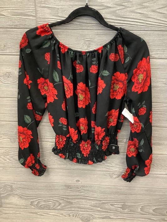 Top Long Sleeve By Clothes Mentor In Red, Size: M