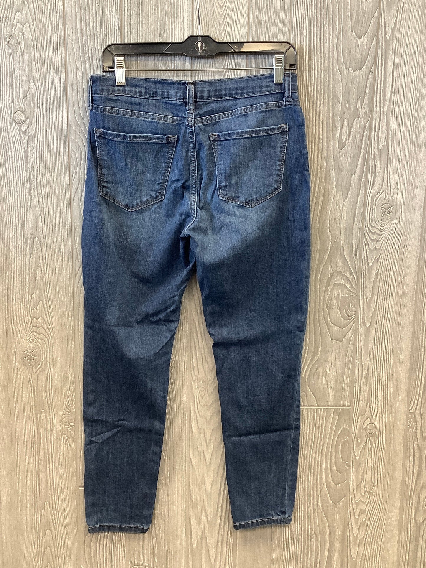 Jeans Skinny By Banana Republic In Blue Denim, Size: 8