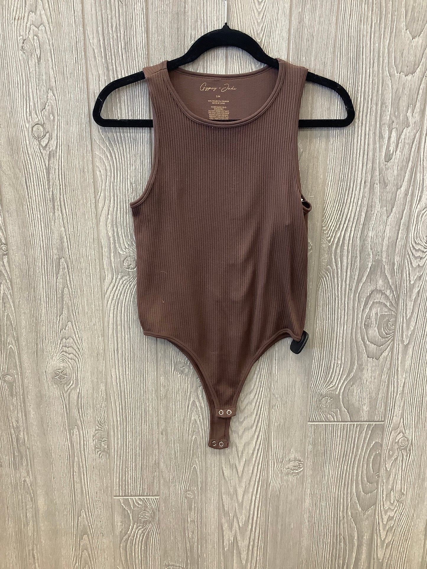 Bodysuit By Clothes Mentor In Brown, Size: S