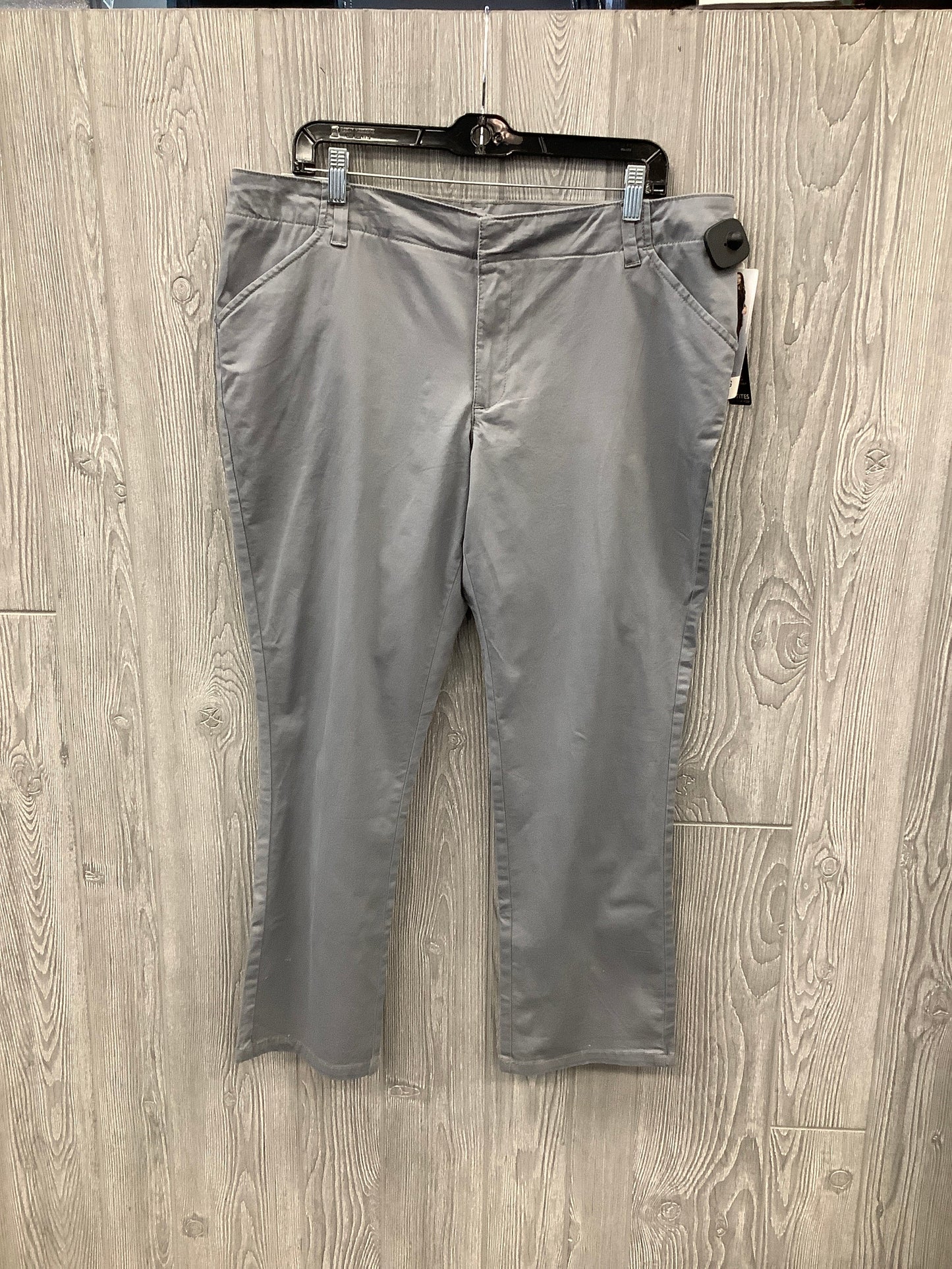 Jeans Straight By Lee In Grey, Size: 16