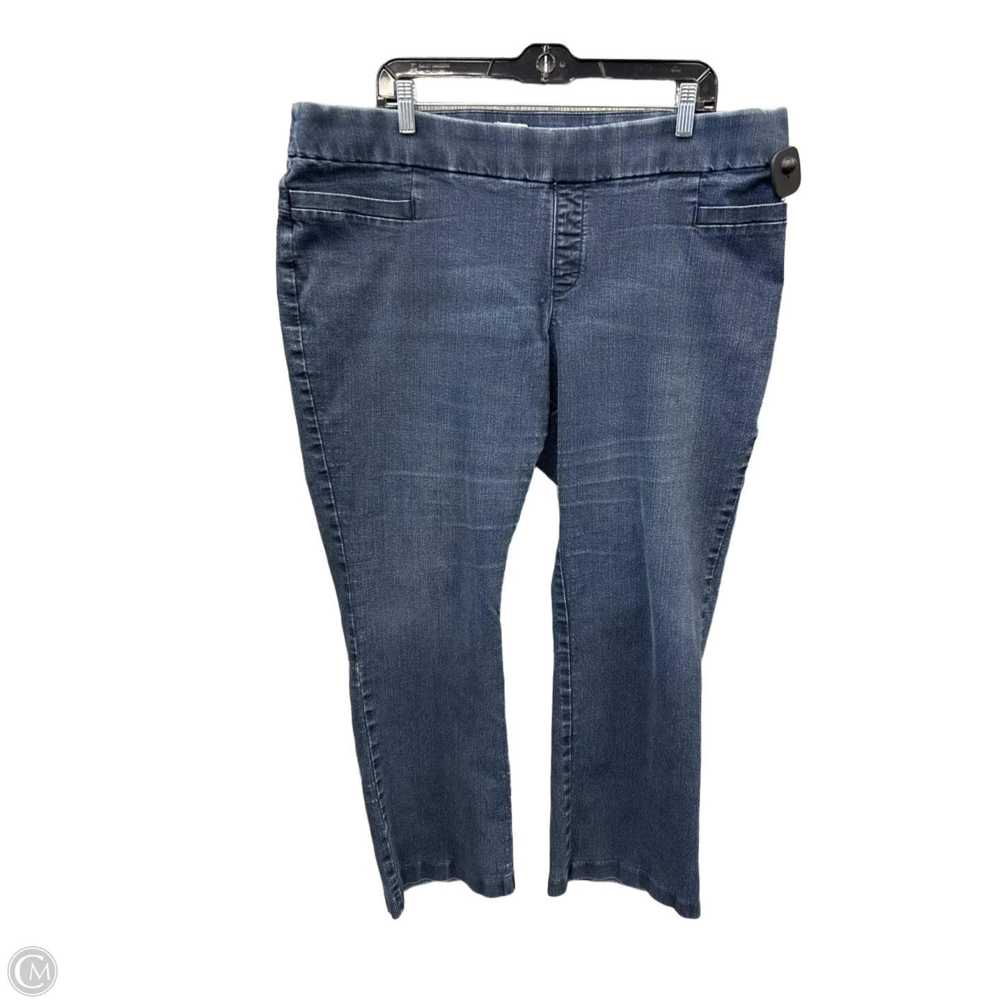 Jeans Straight By Lee In Blue Denim, Size: 18
