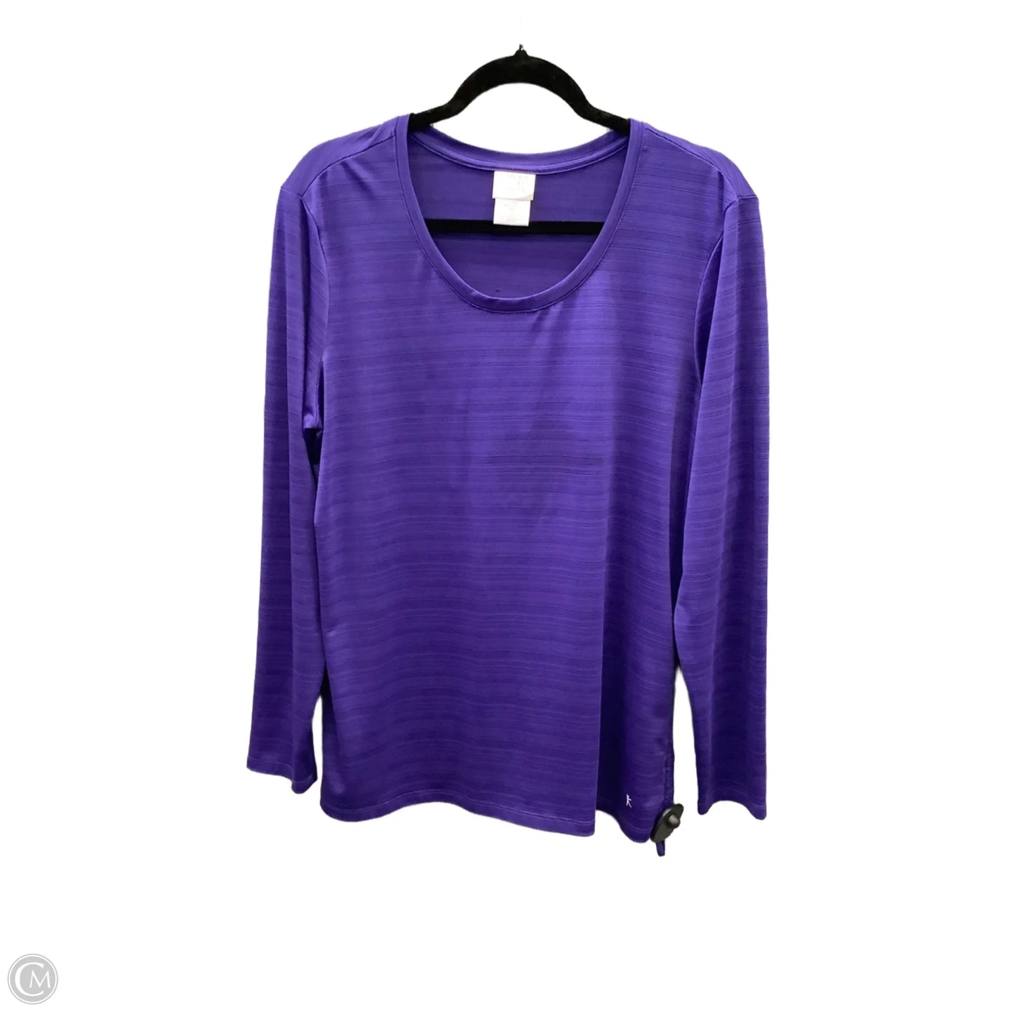 Athletic Top Long Sleeve Crewneck By Danskin Now In Purple, Size: Xxl