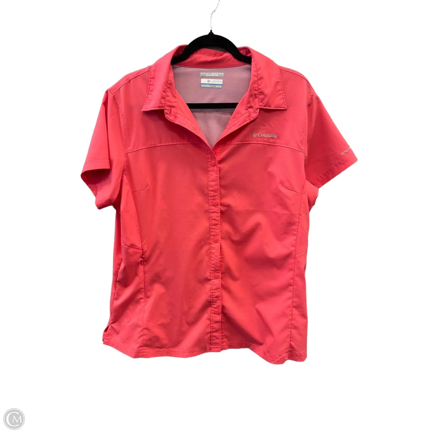 Athletic Top Short Sleeve By Columbia In Pink, Size: Xl