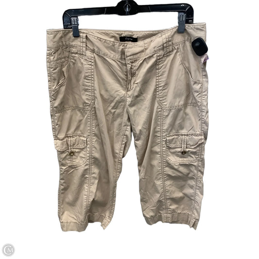 Capris By Express In Tan, Size: 12