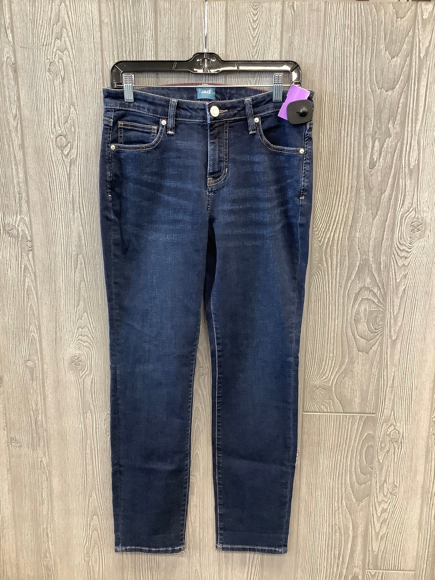 Blue Denim Jeans Straight Jag, Size 6