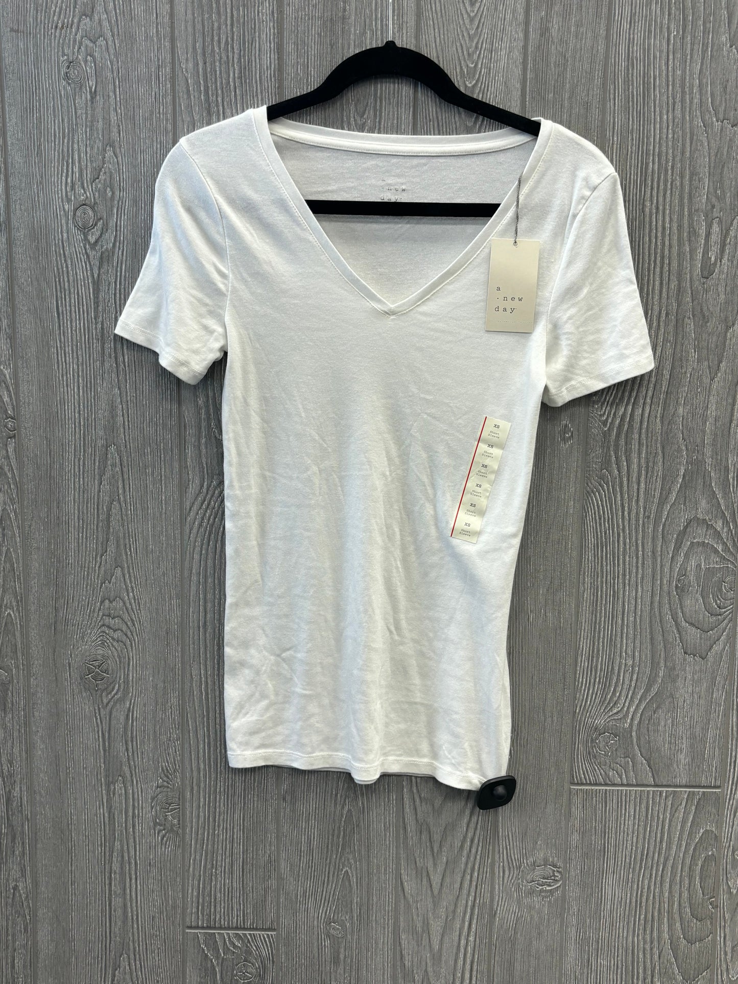 White Top Short Sleeve A New Day, Size Xs