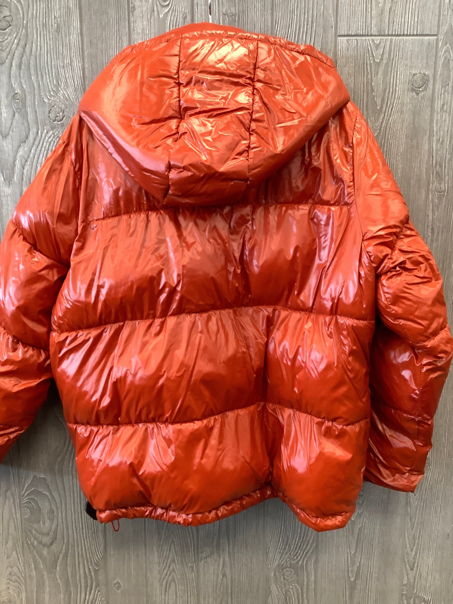 Orange Coat Puffer & Quilted Michael By Michael Kors, Size Xl