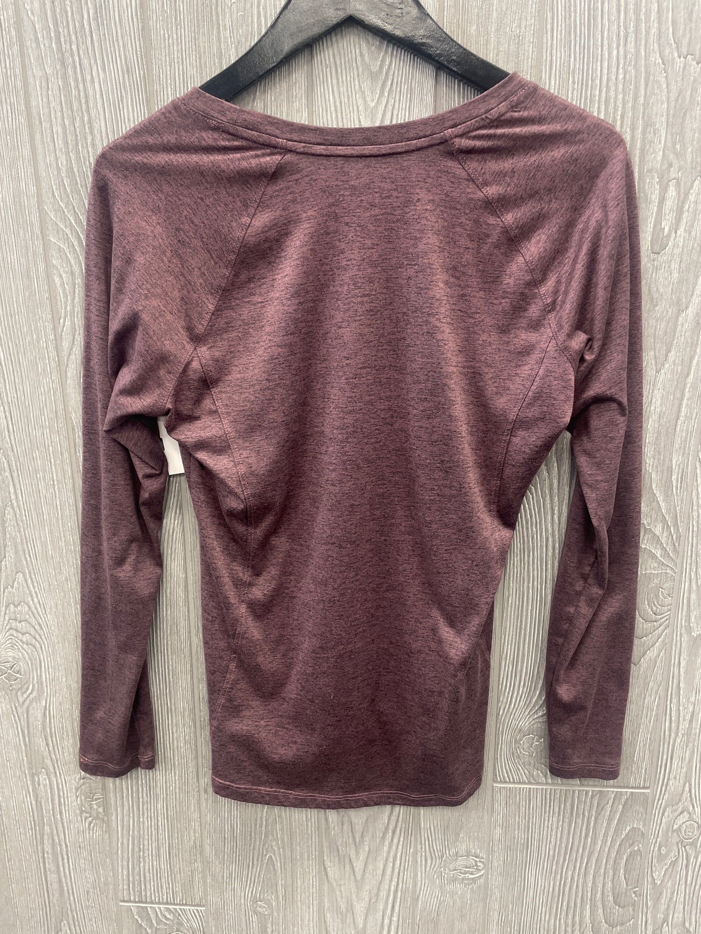 Athletic Top Long Sleeve Collar By Rbx In Purple, Size: S