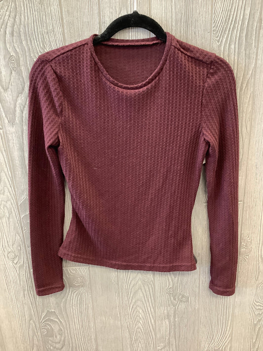 Red Top Long Sleeve Shein, Size M